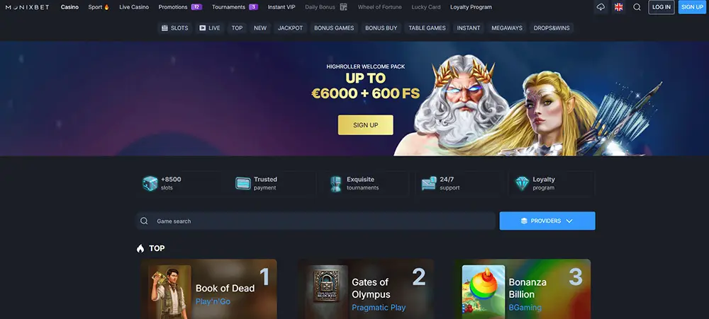 Monixbet online casino